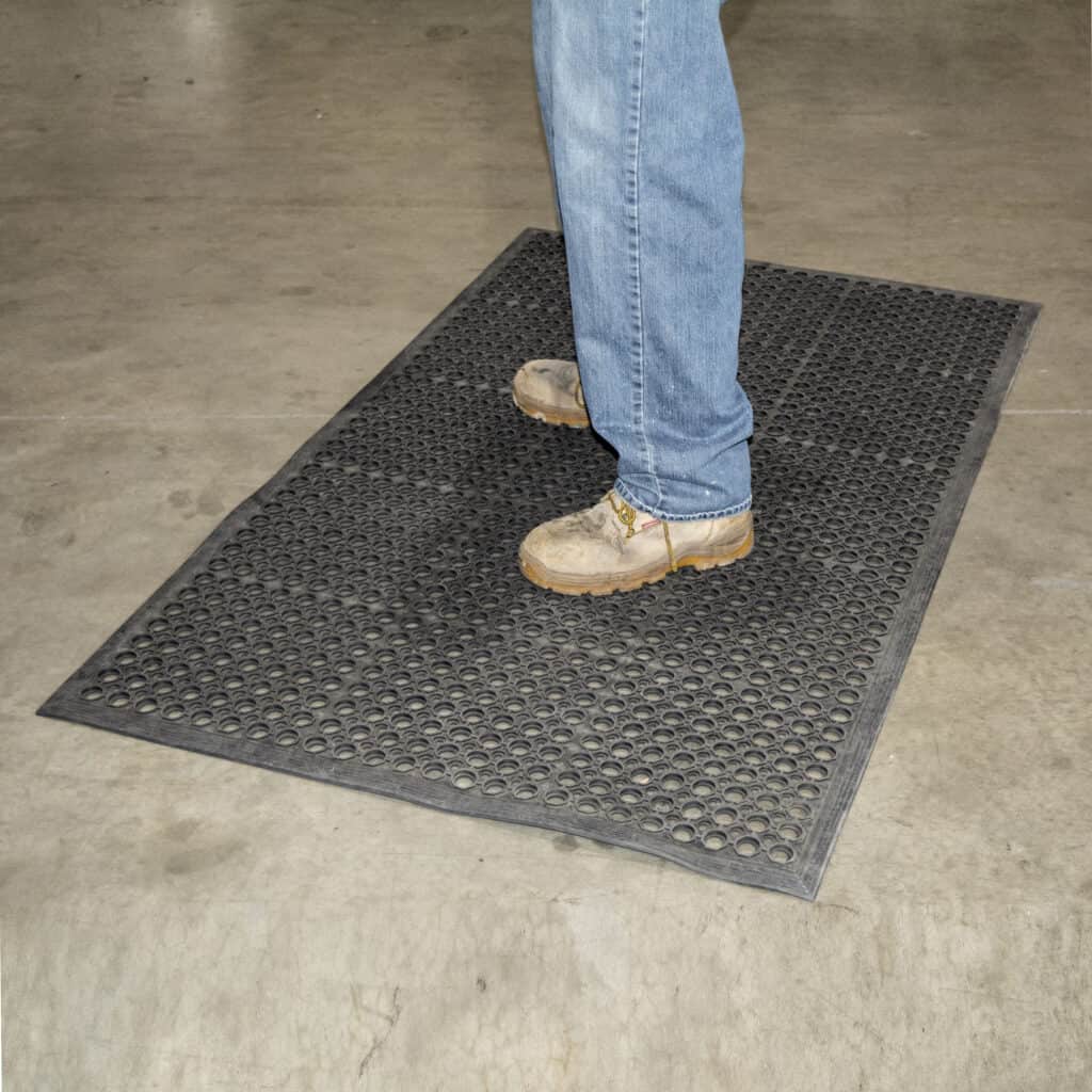 Black Rubber Floor Mat
