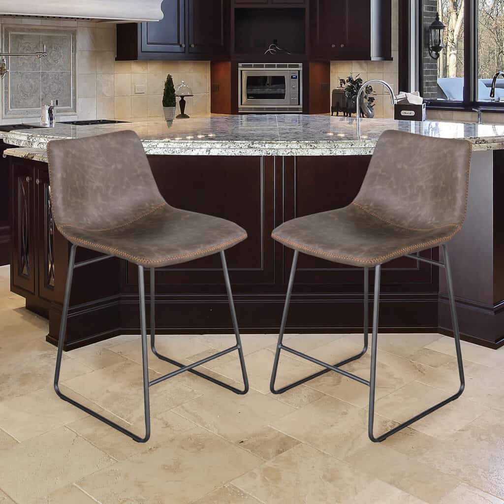 Leather Counter Height Chairs