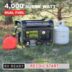4,000W Dual Fuel Portable Generator