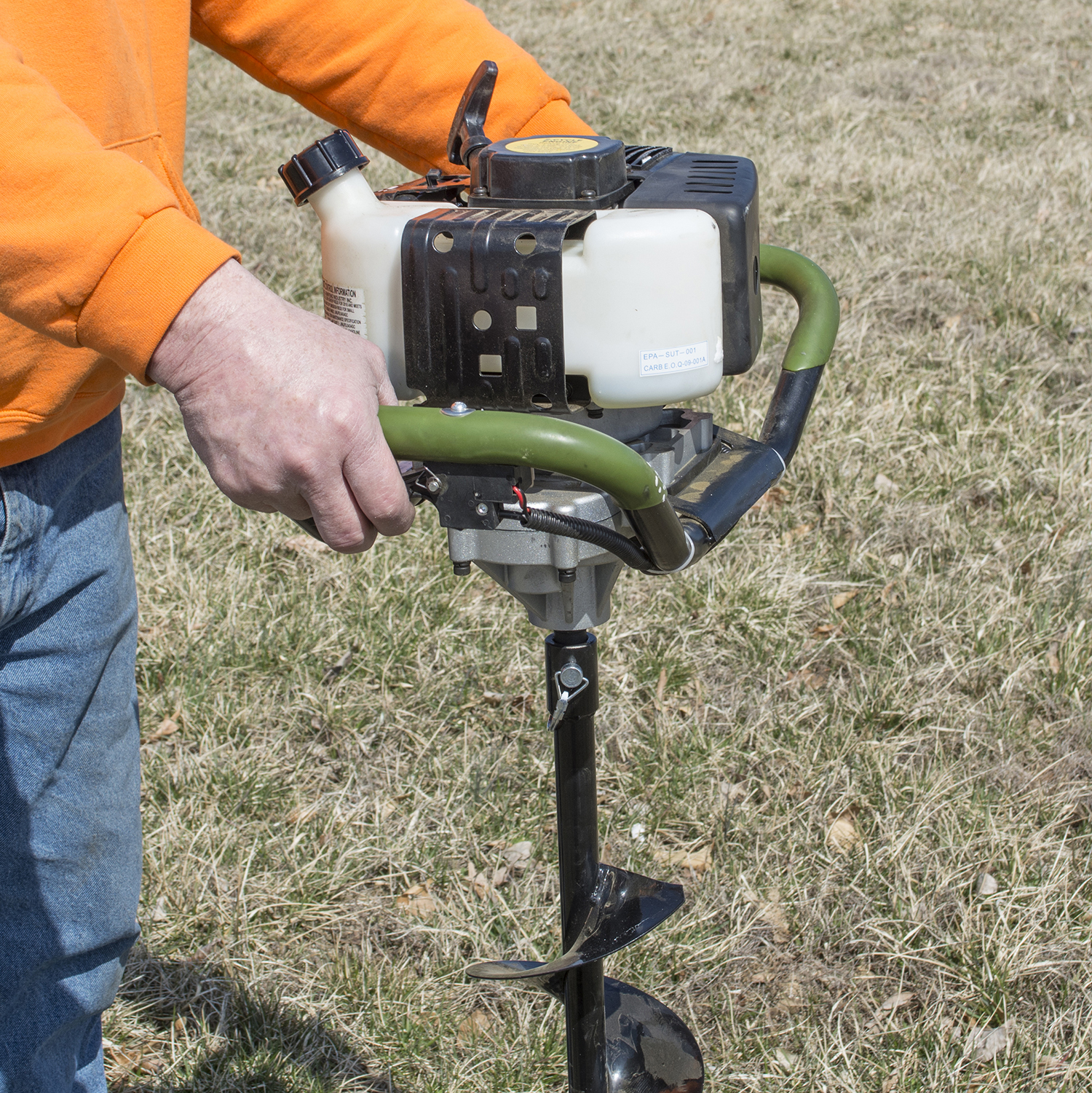 100 Foot Retractable Air Hose Reel with Auto Rewind - Black Bull