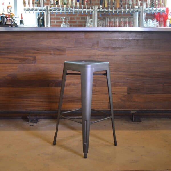 30" High Gunmetal Bar Stools