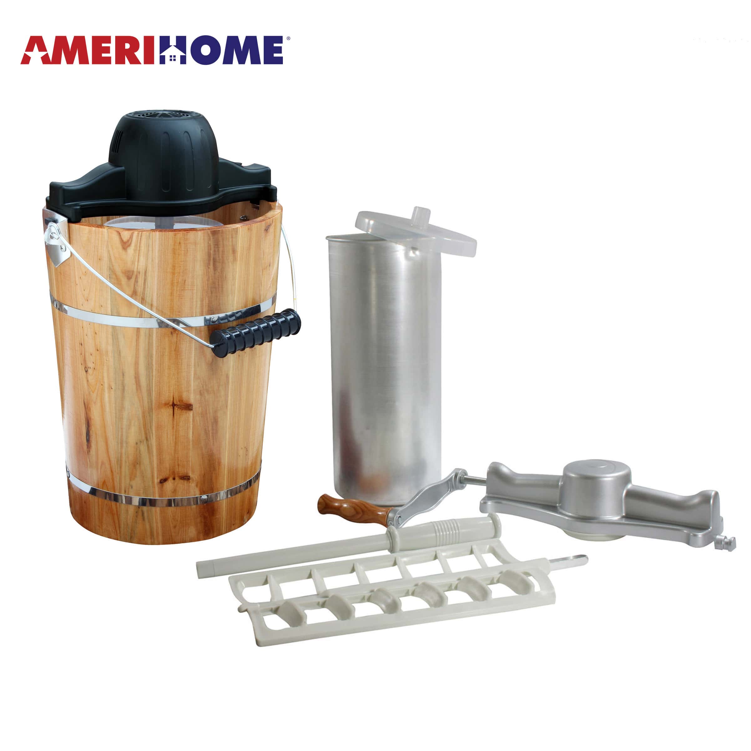 Amerihome 6 Quart Old Fashioned Ice Cream Maker