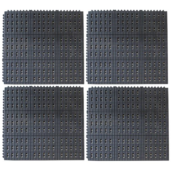 3 Foot x 5 Foot Black Industrial Rubber Floor Mat - Buffalo Tools