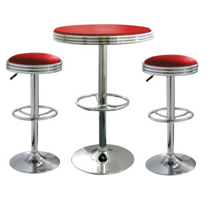 Retro Red Soda Shop Bistro 3 Piece Set