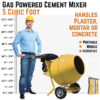 5 Cubic Foot / 2.5 HP Gasoline Cement Mixer