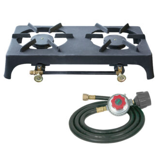 Double Burner Cast Iron Stove Kit