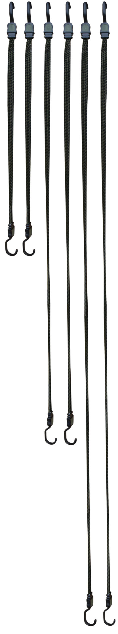 6 Piece Flat Bungee Set