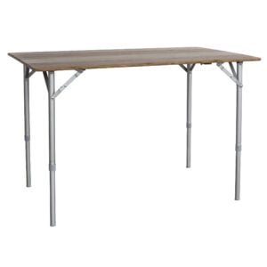 Folding Bamboo Table 39.35 x 25.5 Inch Adjustable Height