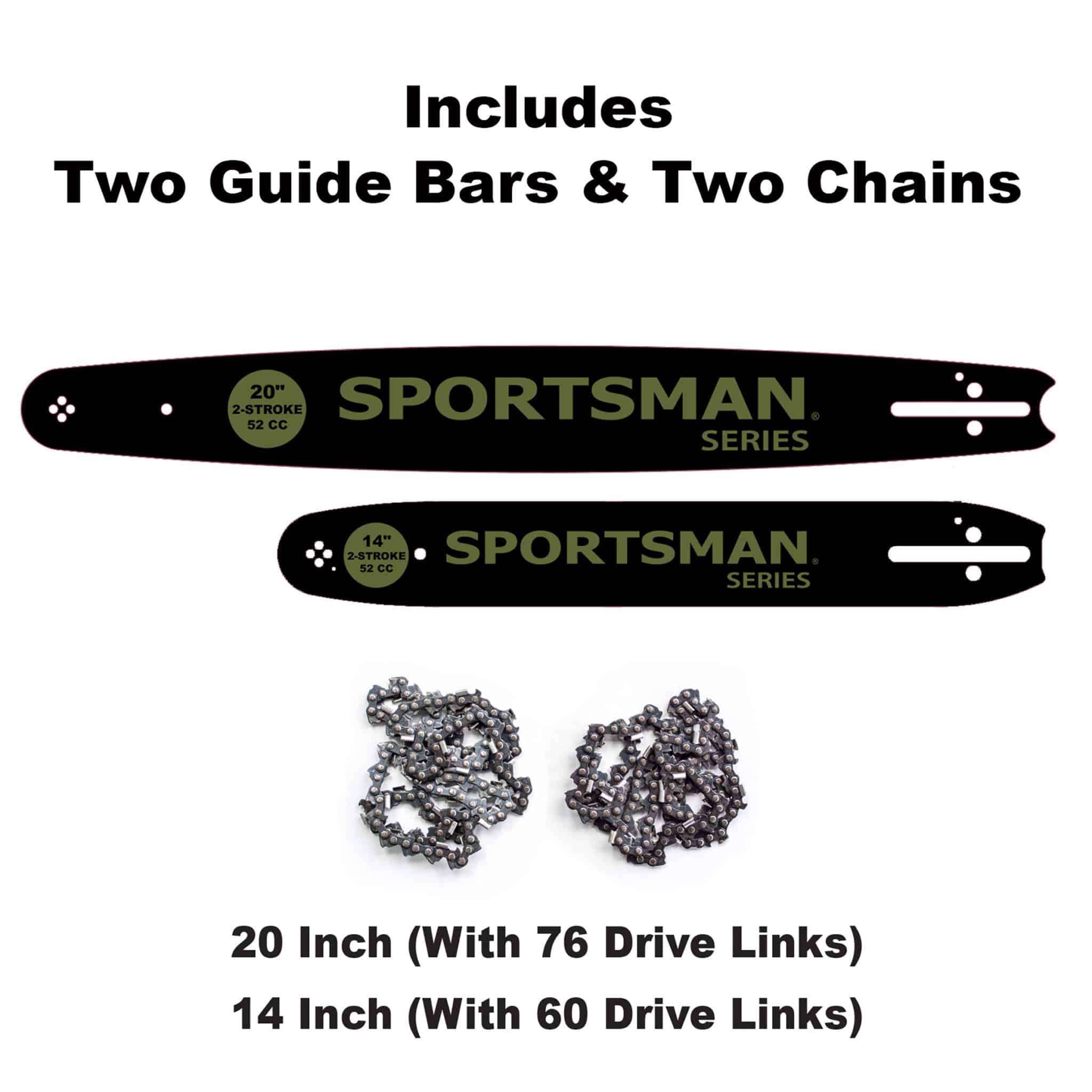 Sportsman Series 20 in. and 14 in. 52 cc Gas 2Stroke Rear Handle