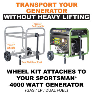 Generator Wheel Kit Assembly For 4000W Sportsman Generators