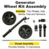 Generator Wheel Kit Assembly For 4000W Sportsman Generators