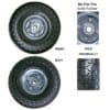 10 Inch No Flat Tires Set of 2