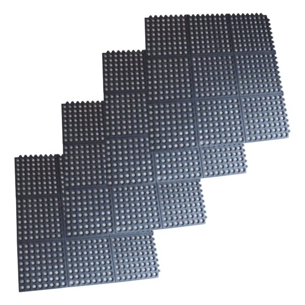 Black Interlocking Rubber Mats