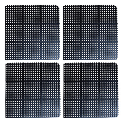 Black Interlocking Rubber Mats