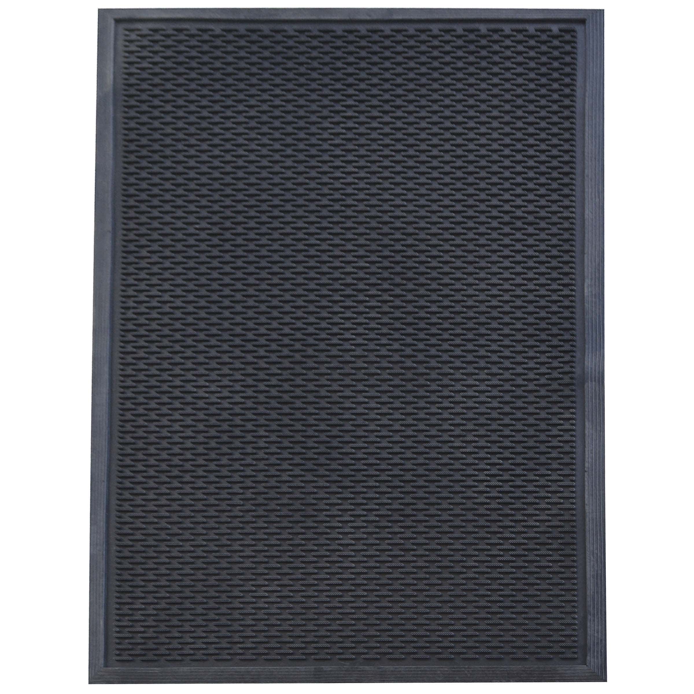 3 x 5 Foot Commercial Slotted Scraper Rubber Mat