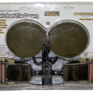 2 Piece Ratchet Tie Down Set