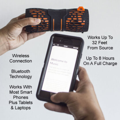 Black/Orange Bluetooth Speaker
