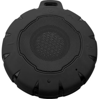Water resistant speaker, great for pools, rafting, and beach. Pair two together!