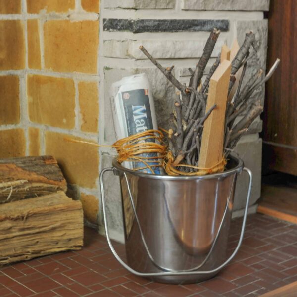 Medium Stainless Steel Bucket Set