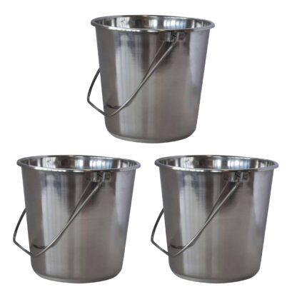 XLarge Stainless Steel Buckets