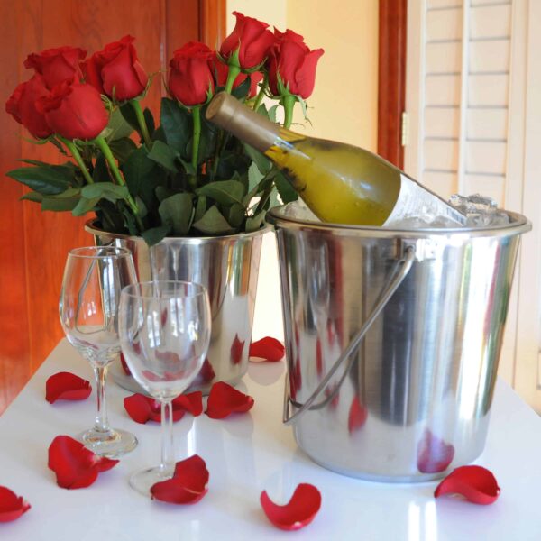 Medium Stainless Steel Bucket Set