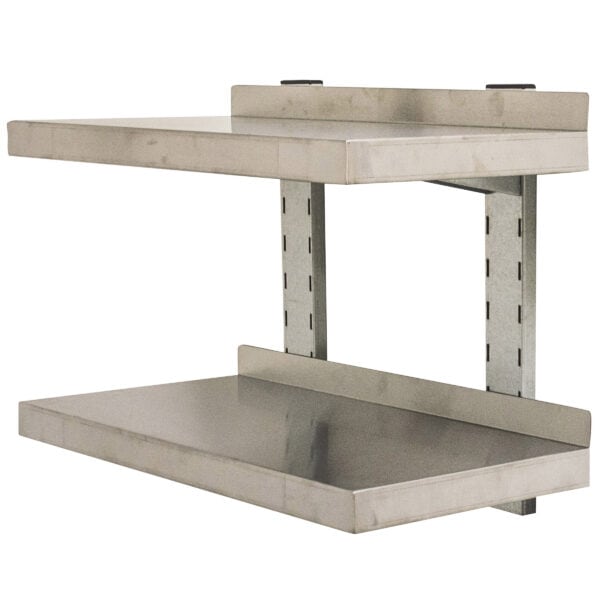 Stainless Steel Double Wall Mount Shelf