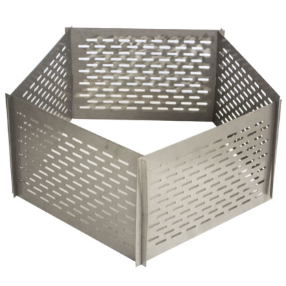 Portable 5 Panel Interlocking Stainless Steel Fire Pit