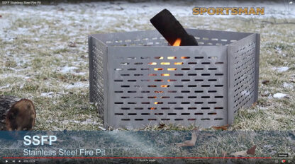Portable 5 Panel Interlocking Stainless Steel Fire Pit