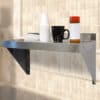 Stainless Steel Table and Shelf Set