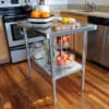 Stainless Steel Table and Shelf Set