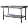 Upturned Edge Stainless Steel Work Table 24 x 48 Inches