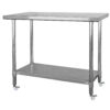 Stainless Steel Work Table with Casters