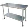 Stainless Steel Work Table with Casters