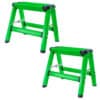 Lightweight Single Step Aluminum Step Stool 2 Piece Set