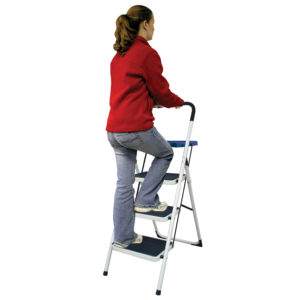 Three Step Ladder With Utility Tray