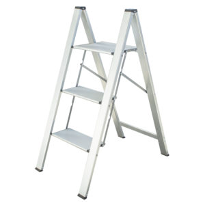 Ultra Slim Aluminum Folding Utility Step Ladder