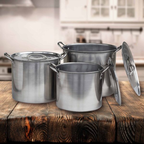 6pc Pot Set, Stainless Steel