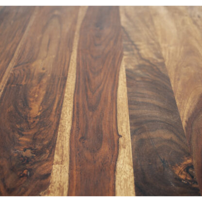 Dining Table 36" x 36" with Rosewood Top and Metal Legs