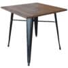 Loft Black Metal Dining Table