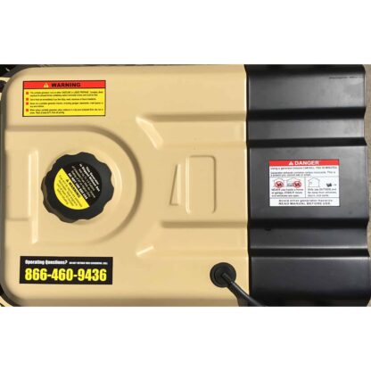 4000 Watt Dual Fuel Generator Top View
