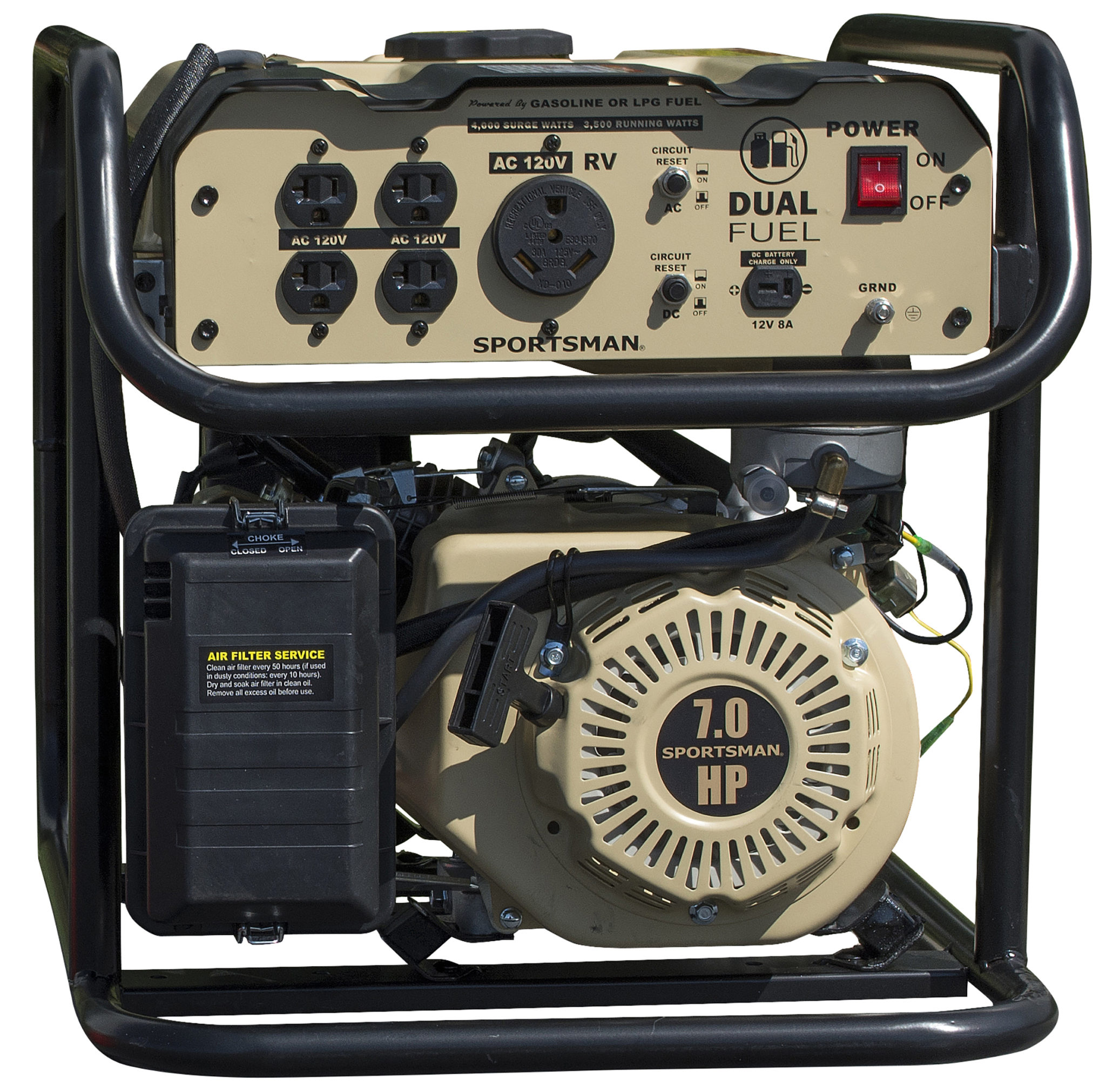 4,000 Surge Watt Dual Fuel Generator