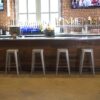 4 Piece Set 30 Inch Silver Metal Loft Bar Stools