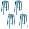 Teal Metal Loft Bar