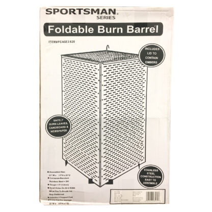 35 In. Steel Folding Burn Cage and Fire Pit Screen