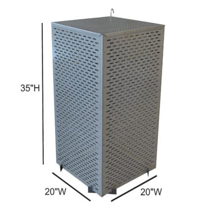 35 In. Steel Folding Burn Cage and Fire Pit Screen