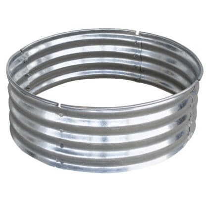 36 Inch x 12 Inch Round Galvanized Steel Ring Wood Fire Pit