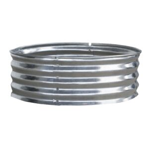 36 Inch x 12 Inch Round Galvanized Steel Ring Wood Fire Pit