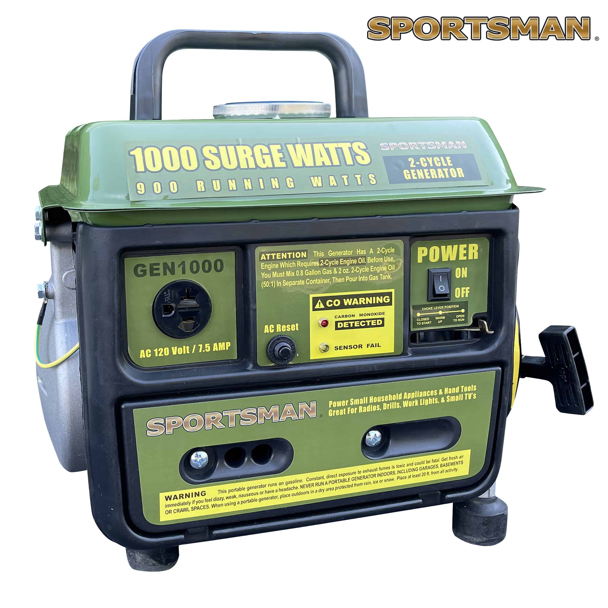 1000 Watt 2-Cycle Generator with CO Warning