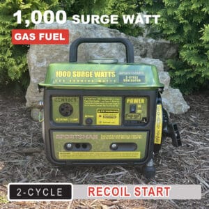 1000 Surge Watts 2-Cycle Generator with CO Warning