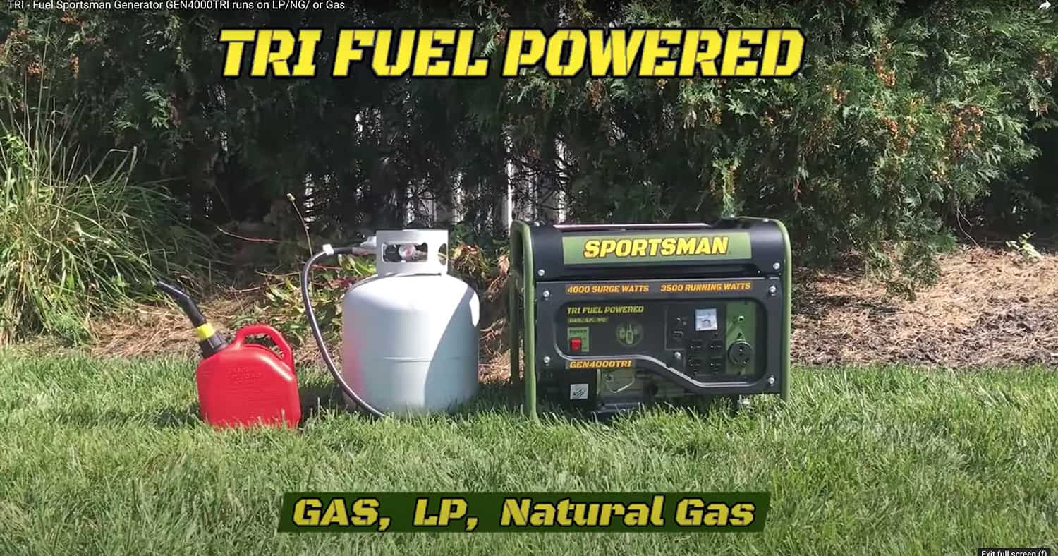 Sportsman Tri Fuel Generator Sportsman